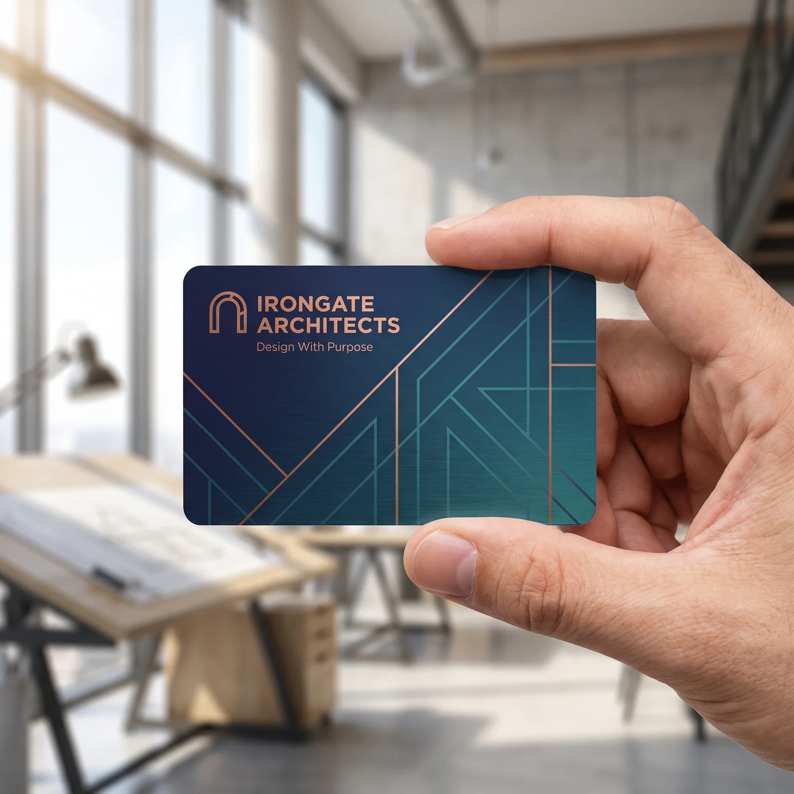 Printed aluminum business cards