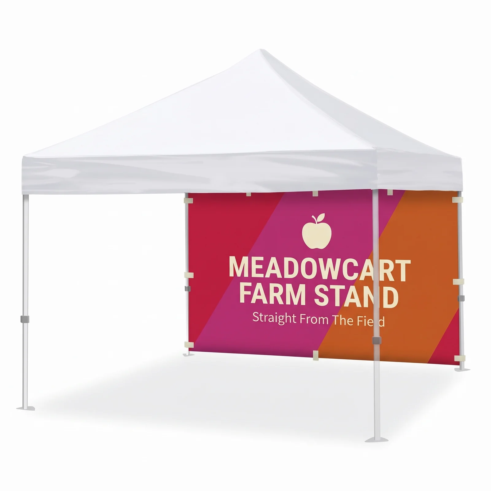 10x10 Tent Full Wall, front view