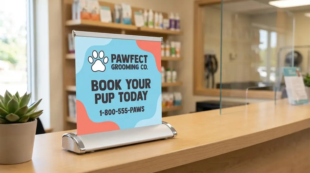 Table Top Banner Stand
