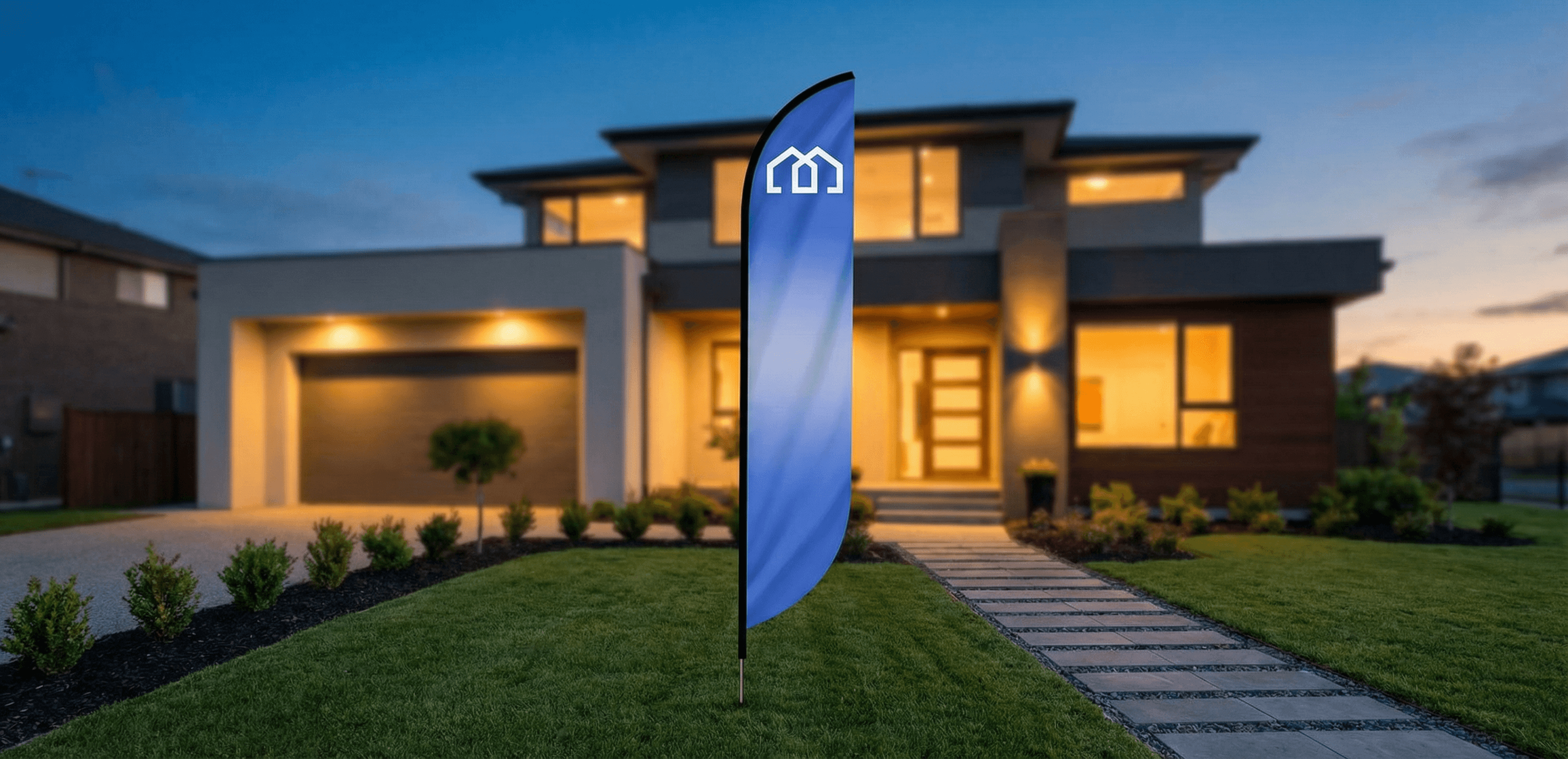 Feather Convex Flag