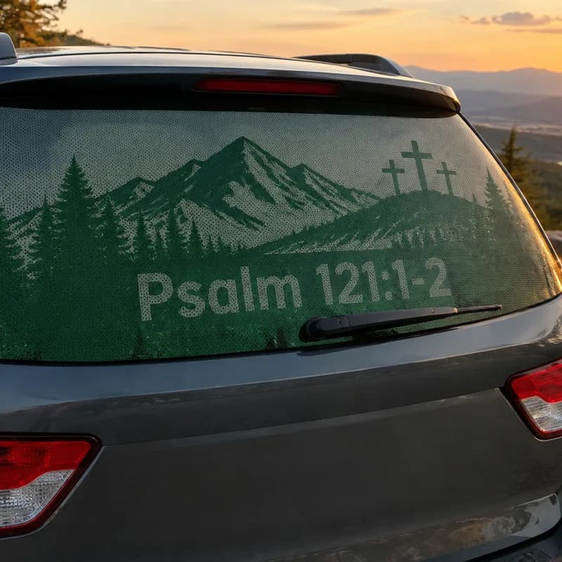 Custom Rear Window Graphics, Printed From Your Design