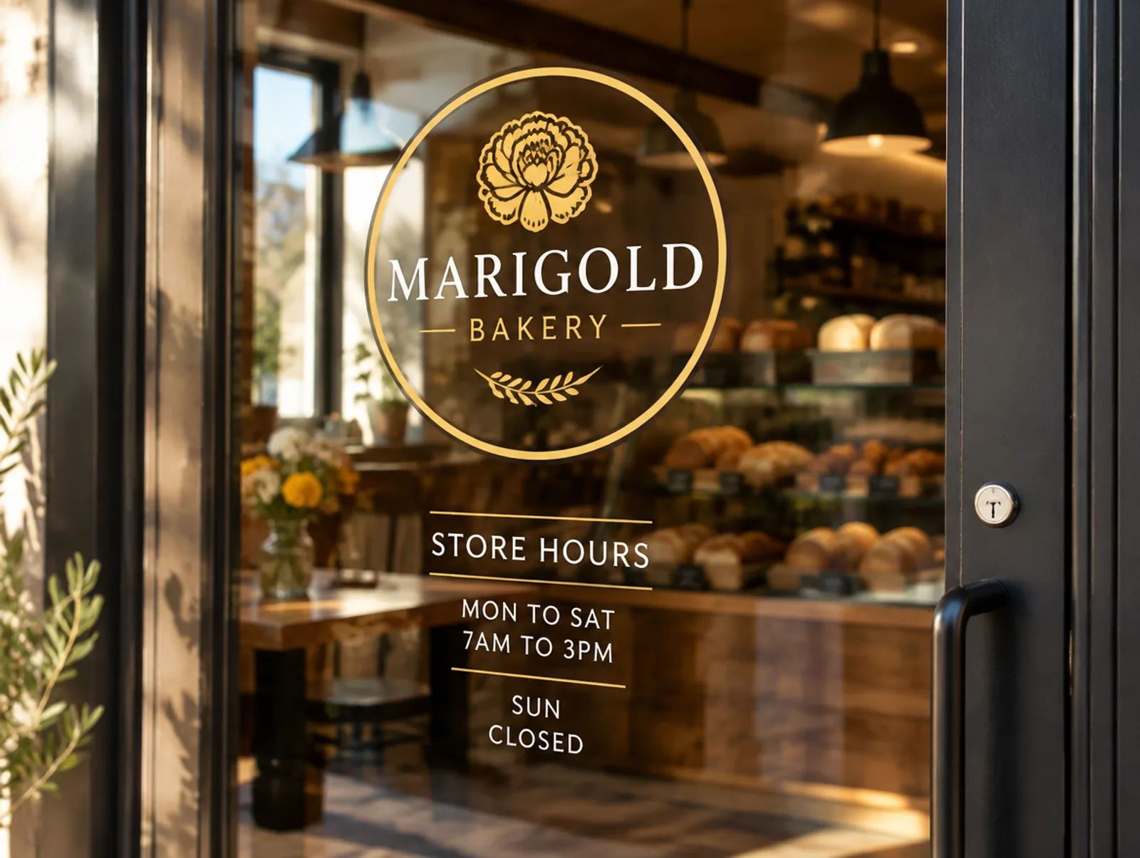 Store Hours Decals