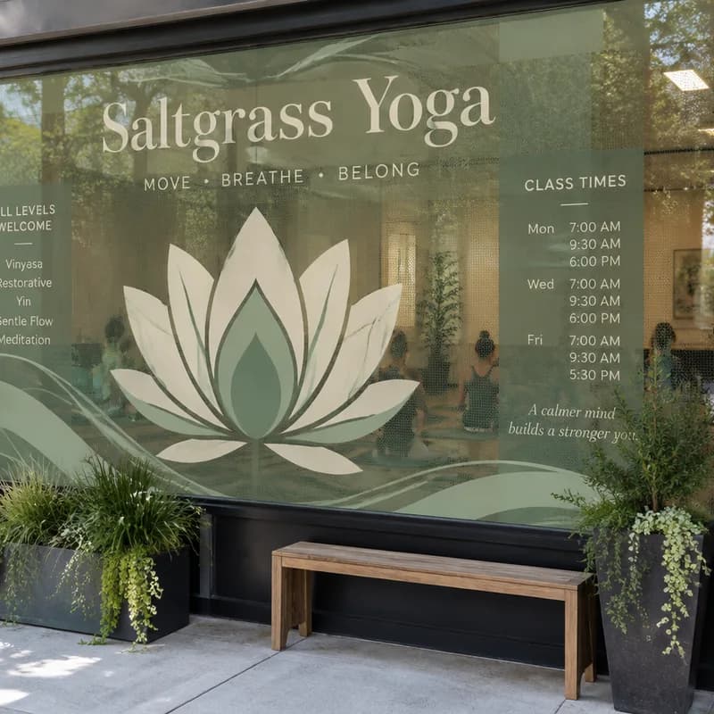 See-Through Storefront Window Graphics