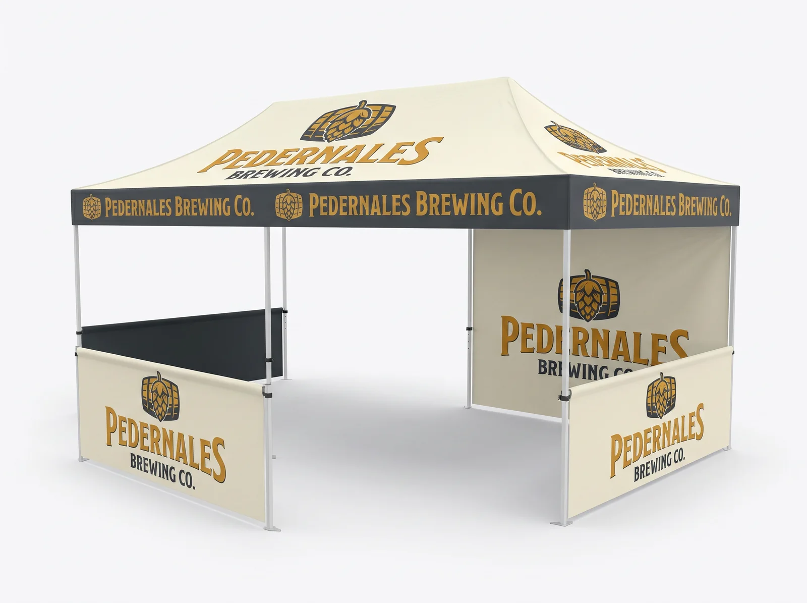 10x20 Tent Half Wall