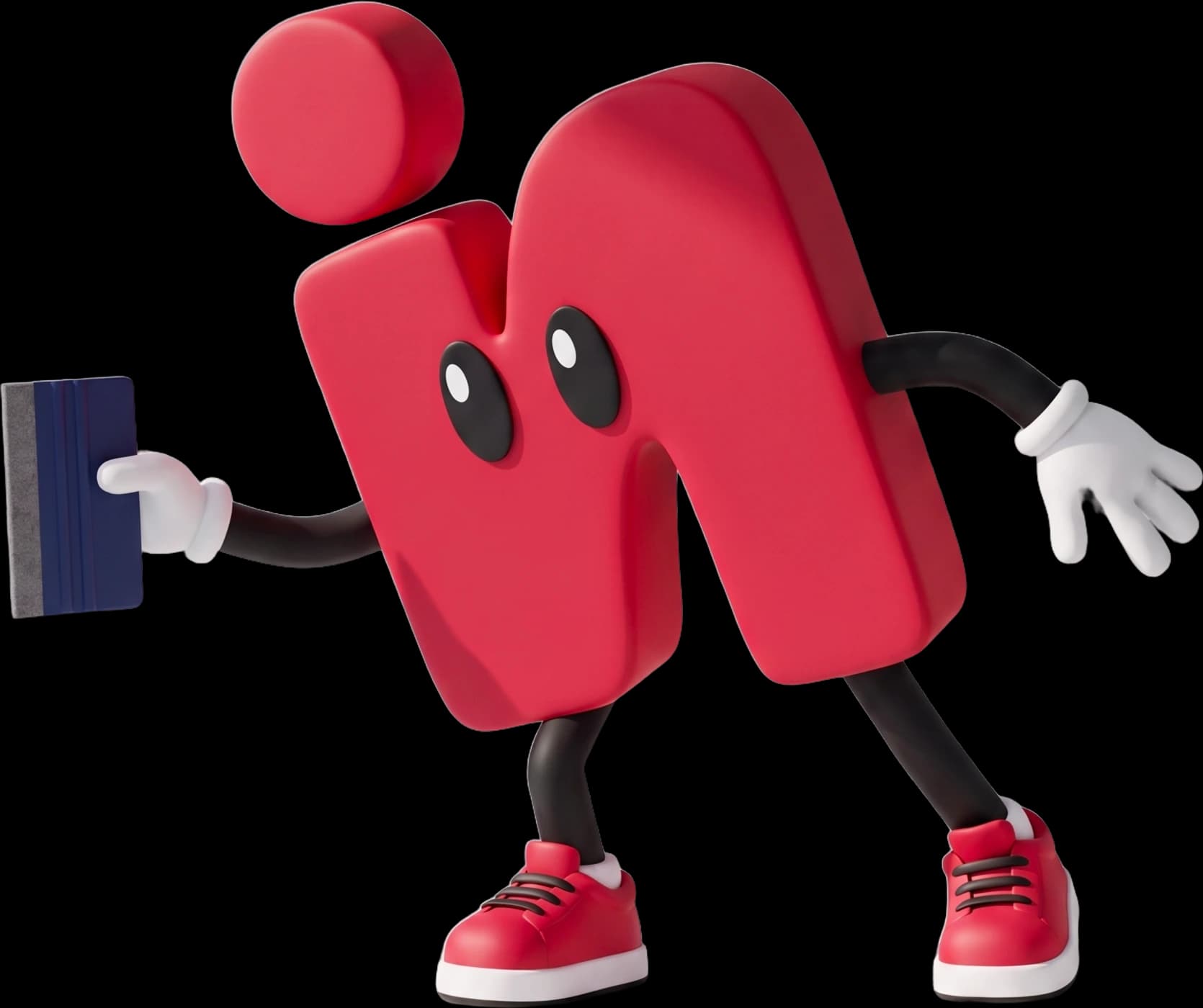 Mr. IN, the Inline Graphics mascot, ready for an install